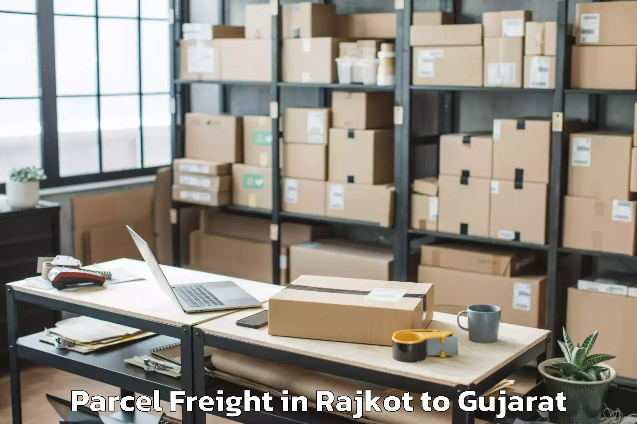 Book Your Rajkot to Visavadar Parcel Freight Today